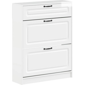 vidaXL Шкаф за обувки UTRECHT 78 x 24 x 100 см Инженерна дървесина (897759)