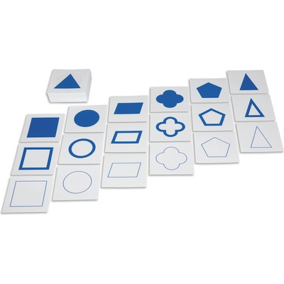 Acool Toy Карти Acool Toy - С геометрични фигури за Монтесори геометричен шкаф (MO86-1)