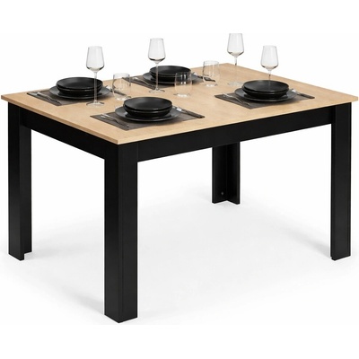 ModernHome TH-KT-16-1 Jídelní stůl pro 4 osoby 120 x 80 cm dub sonoma – Zboží Dáma