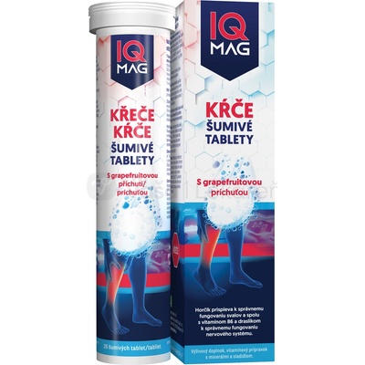 Iq Mag Kŕče grapefruitove šumivé tabliety 20 ks