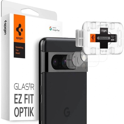 Spigen Протектор за Камерата на Google Pixel 8 Pro, Spigen EZ Fit Cam Glass 2бр. , Прозрачен (AGL07394)