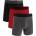 Under Armour Мъжки боксерки Under Armour Logo Boxers 3-Pack Mens - Blk/Red/Gry