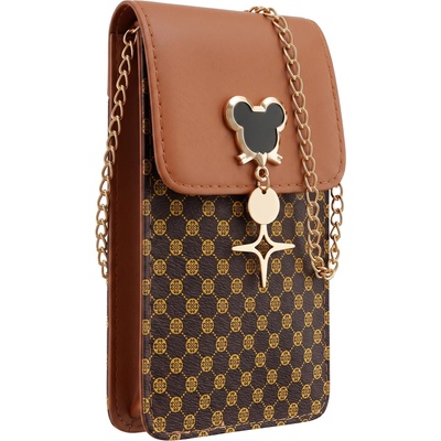 TFO Mouse Crossbody pouzdro na telefon, kabelka přes rameno, pro telefony do 6,7″, hnědá