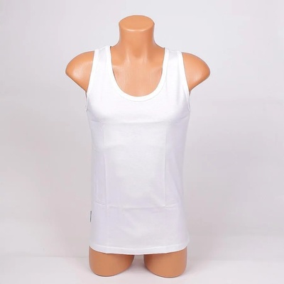 Мъжки памучен потник в бяло