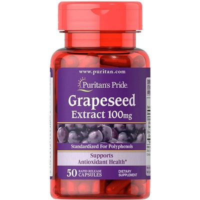 Puritan's Pride Extrakt z hroznových semien 100 mg Grapeseed Extract 100 mg 50 Kapsúl