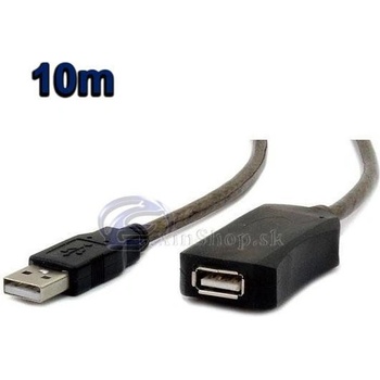 Wiretek kábel USB2.0 A-A 10m prodlužovací, aktivní