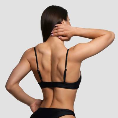 GymBeam Vrchní díl plavek CURACAO Black