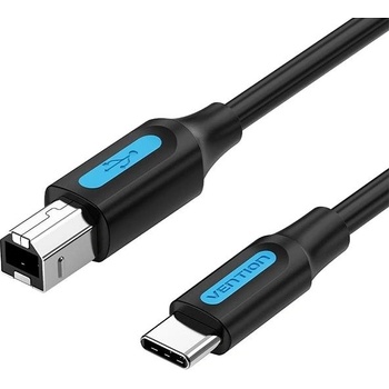 Vention CQUBD USB-C, 2.0 to USB-B Printer 2A, 0,5m, černý