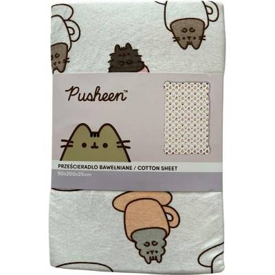 Carbotex Prostěradlo bavlněné s gumou PUSHEEN 90x200x25