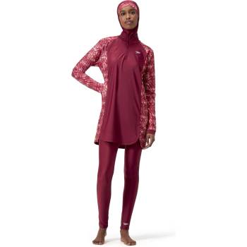 Speedo Плувен комплект Speedo Women's Swim Set Burkini - Red/Pink