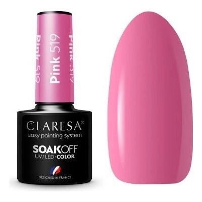 Claresa Gél lak Pink 519 5 ml
