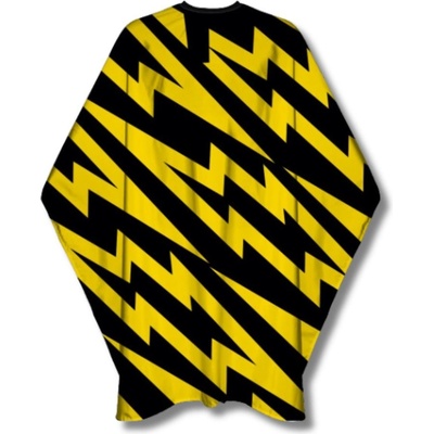 Marmara Barber Capes pláštenky na strihanie vzorované na háčik BCP-YT-YELLOW THUNDER žlto čierna s bleskami