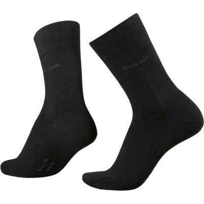 Bugatti 2 PACK pánské ponožky 6702-610 black