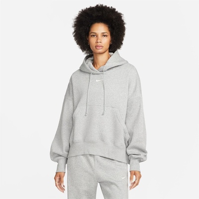 Nike Суичър Nike Sportswear Phoenix Fleece Women's Over-Oversized Pullover Hoodie - Grey Hth/ Whi