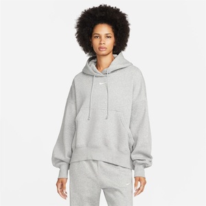 Nike Дамски суичър Nike Sportswear Phoenix Fleece Womens Over-Oversized Pullover Hoodie - Grey Hth/ Whi
