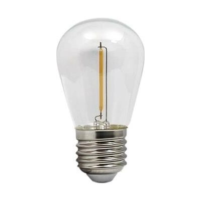 LVT LED žiarovka do záhradnej girlandy E27 ST14 1W 2700K filament plast VITA PL1322