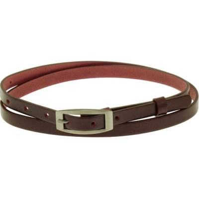Penny Belts dámský kožený opasek bordó Kůže