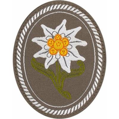 CLAWGEAR nášivka alpská protěž kulatá Edelweiss