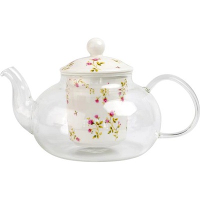 Toro Skleněná konvice se sítkem růže borosilikát 600ml – Zbozi.Blesk.cz