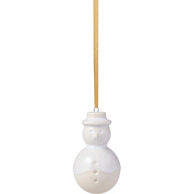 Villeroy & Boch Závesná ozdoba snehuliak 8 cm Winter Glow