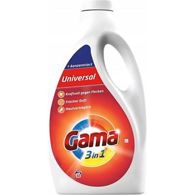 Gama prací gel 3v1 Univerzální Koncentrovaný 2,25 l 50 PD