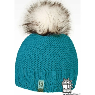 Dráče Pletená čiapka Dráča Rainbow 08 tyrkysová