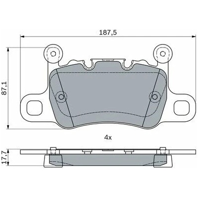 BOSCH Súprava brzdových doštičiek 0 986 494 794