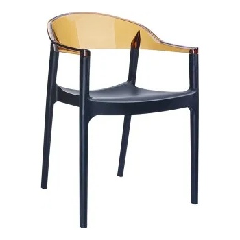 Image 1 of Siesta Exclusive SI-Стол CARMEN(059)-Black/Amber Transparent (014278)