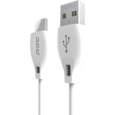 Dudao L4T USB-C, 2,4A, 1m, bílý