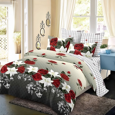 EmonaMall Двулицево спално бельо EmonaMall, 6 части - Модел S17853 (S17853-10000d-C-683)