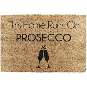 Artsy Mats Изтривалка от кокосови влакна 40x60 cm This Home Runs On Prosecco - Artsy Doormats (TYPO-PROSECCOHOME)