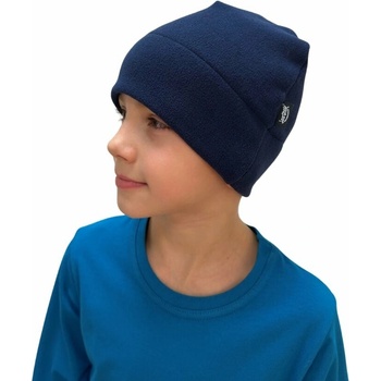 čiapka s fleecom tmavo modrá