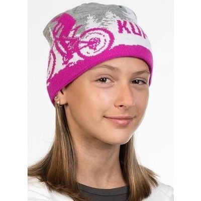 Kupkolo čepice zimní 2024 šedá/růžová