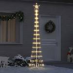 vidaXL LED Коледна Елха Топло бяло 250 cm Метал (42018775)