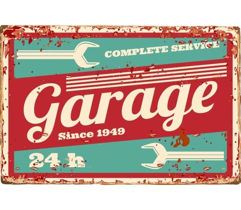 Ceduľa Garage Complete Service