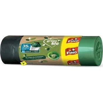 FINO Pytle na odpad Green-recykl 25µm 35 l 15 ks
