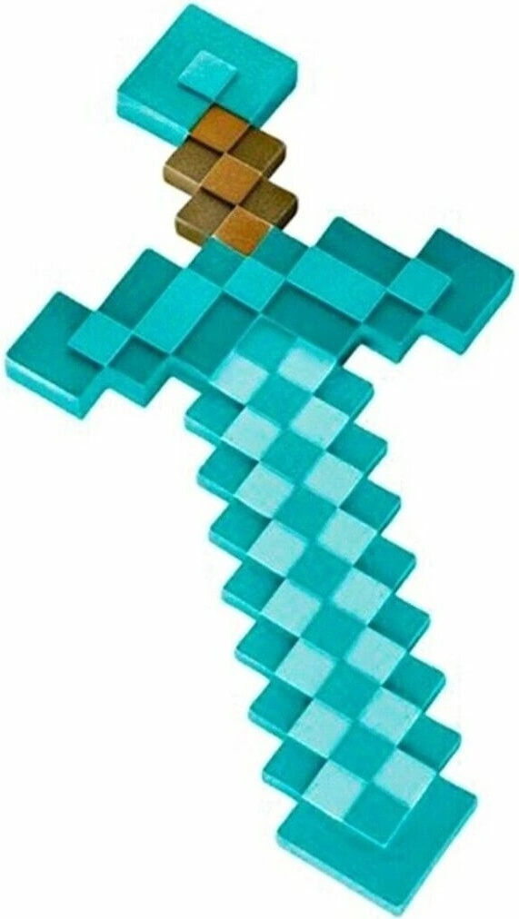 Minecraft meč malý modrý