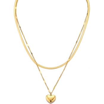 HARAHU Колие Love you - Златен KP26939 (26939)