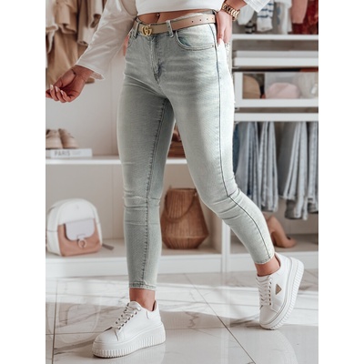Dstreet Dámske rifle skinny SKINNIUP UY2324 modré svetlo