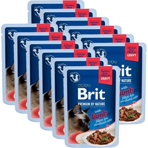 Brit Капсула BRIT Premium Cat Delicate Fillets in Gravy with Lamb for Sterilised 12 x 85 г