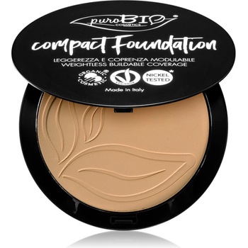 Image 1 of puroBIO Cosmetics Compact Foundation компактна пудра SPF 10 цвят 03 9 гр