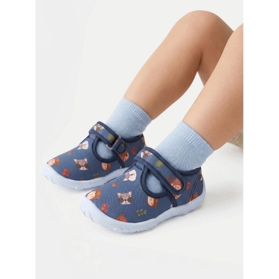 Sprandi detské papuče na suchý zips modré