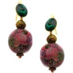 Dannyra Обици Индия с мъниста, кристал Swarovski и медно топче Dannyra Jewels