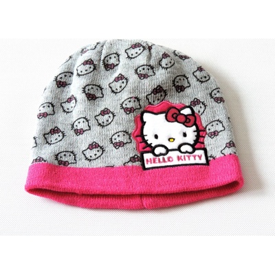 dívčí čepice Hello Kitty šedá