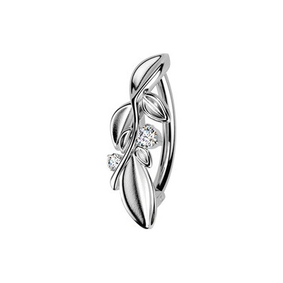 Šperky4U Piercing do pupíku s lístečky WP0108