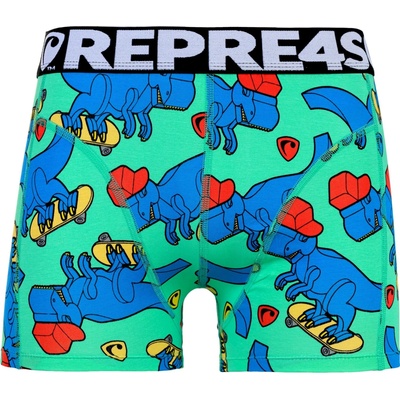 Pánské boxerky s vytkávanou gumou REPRE4SC SPORT SKATING T-REX Vyberte – Hledejceny.cz