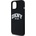 DKNY Кейс DKNY Liquid Silicone White Printed Logo MagSafe за iPhone 12/12 Pro, черен (3666339266608)