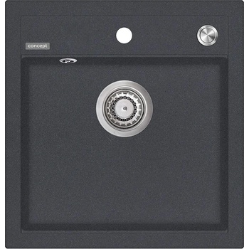 Concept DG00C50DG - Кухненска мивка CUBIS 49x51 см гранит/ тъмно сив (CO0050)