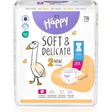 Bella Baby Happy Soft&Delicate 2 Mini 3–6 kg 78 ks