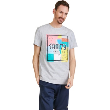Sam 73 Сива мъжка тениска с косъм SAM 73 Elijah Sam 73 | Siv | МЪЖЕ | S